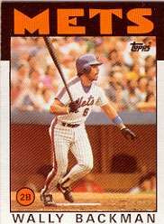 1986 Topps Baseball Cards      191     Wally Backman